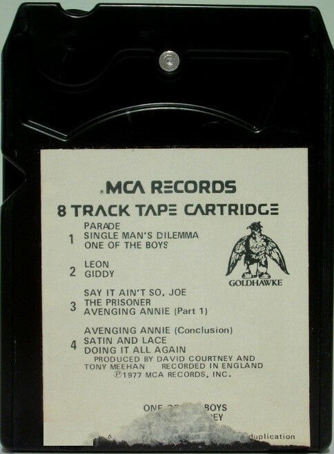 Roger Daltrey : One Of The Boys (8-Trk, Album)