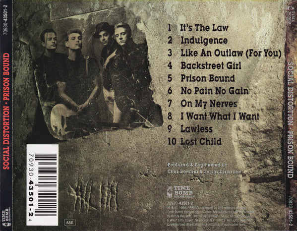 Social Distortion : Prison Bound (CD, Album, RE)