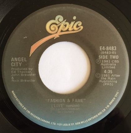 Angel City (2) : Fashion And Fame (7")