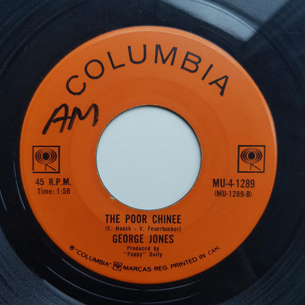 George Jones (2) : Say It's Not You / The Poor Chinee (7", Single)