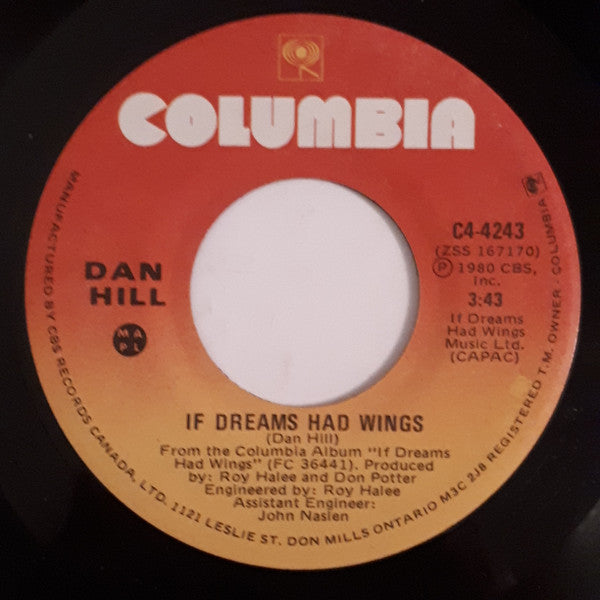Dan Hill : I Still Reach For You (7")