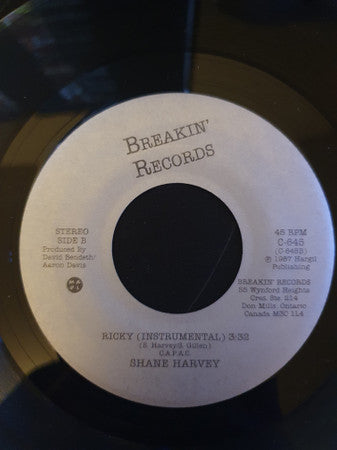 Shane Harvey : Ricky (7", Single)