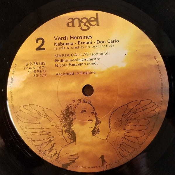 Callas* : Portrays Verdi Heroines (LP)