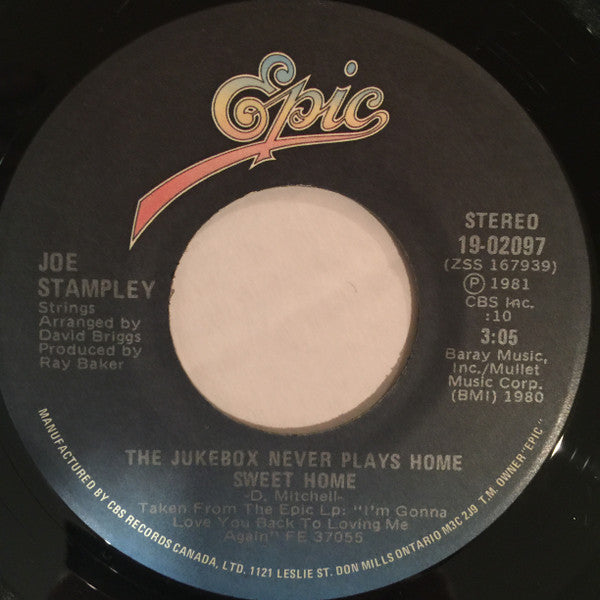 Joe Stampley : Whiskey Chasin' (7", Single)