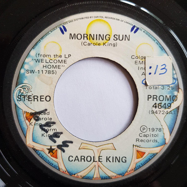 Carole King : Morning Sun (7", Single, Mono, Promo)