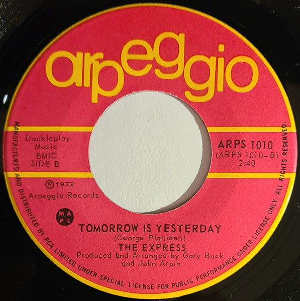 The Express* : Beaver Country / Tomorrow Is Yesterday (7")