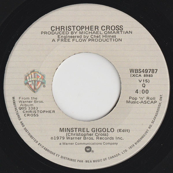 Christopher Cross : Arthur's Theme (Best That You Can Do) (7", Single)