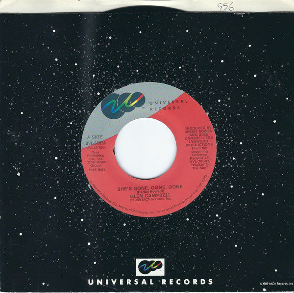 Glen Campbell : She's Gone, Gone, Gone / William Tell Overture (7", Single, Glo)