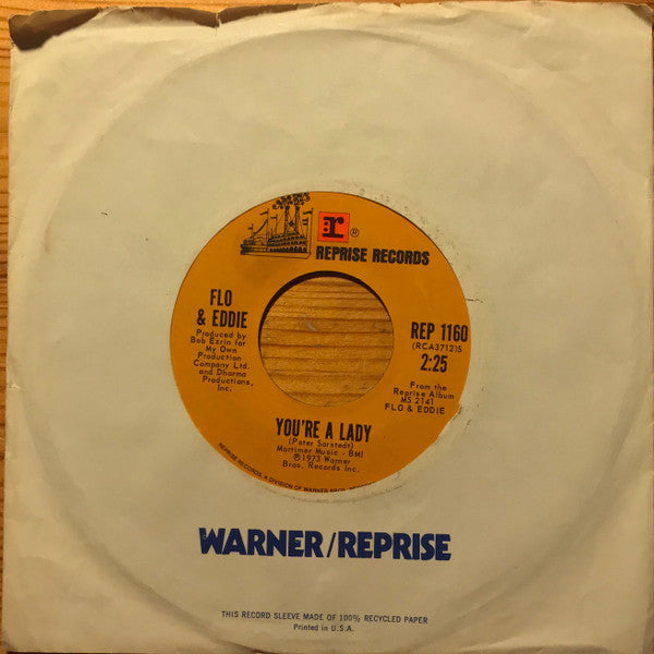 Flo & Eddie : You're A Lady (7", Single)
