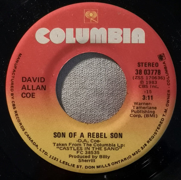 David Allan Coe : The Ride (7", Single)