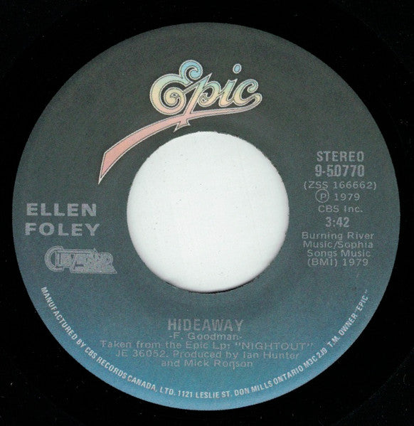 Ellen Foley : What's A Matter Baby / Hideaway (7", Single)