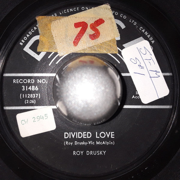 Roy Drusky : Divided Love (7", Single)
