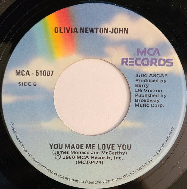 Olivia Newton-John, Cliff Richard : Suddenly / You Made Me Love You (7", Single)