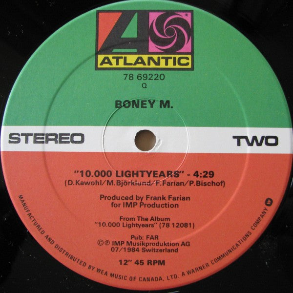 Boney M. : Kalimba De Luna (12", Maxi)