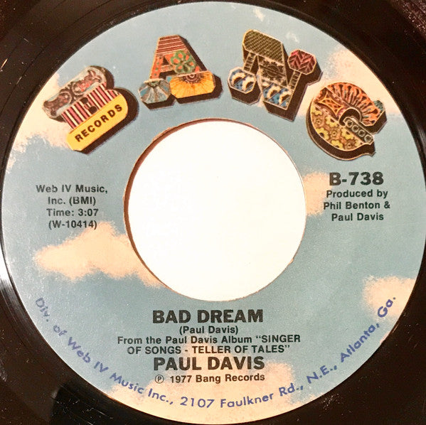 Paul Davis (3) : Sweet Life (7", Single, Styrene, Ter)
