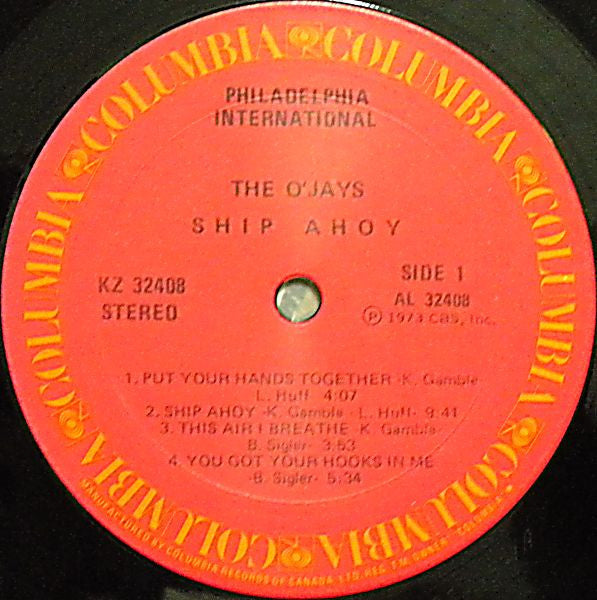 The O'Jays : Ship Ahoy (LP, Album)