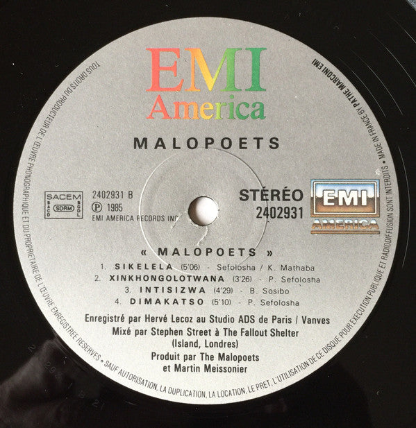Malopoets : Malopoets (LP, Album)