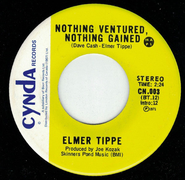 Elmer Tippe : Closed For Repairs / Nothing Ventured, Nothing Gained (7", Single)