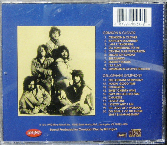 Tommy James & The Shondells : Crimson & Clover / Cellophane Symphony (CD, Album, Comp, RP)