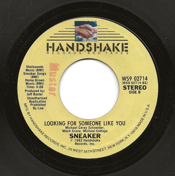 Sneaker : Don't Let Me In / Looking For Someone Like You (7")