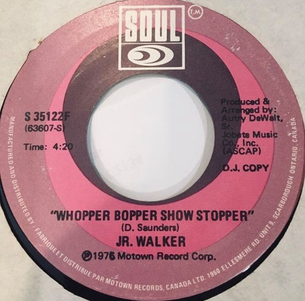 Junior Walker : Hard Love / Whopper Bopper Show Stopper (7", Single)