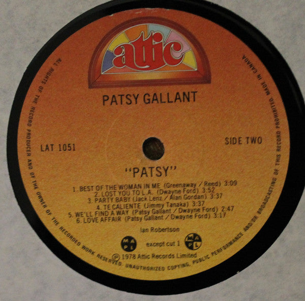 Patsy Gallant : Patsy! (LP)