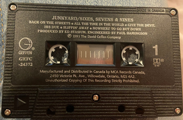 Junkyard (3) : Sixes, Sevens & Nines (Cass, Album, Dol)