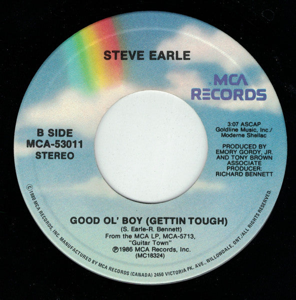 Steve Earle : Goodbye's All We've Got Left (7", Single)
