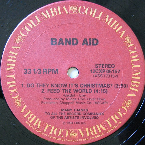 Band Aid : Do They Know It's Christmas? (12", Single)