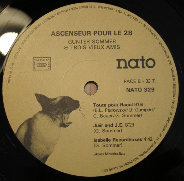 Günter Sommer Et Trois Vieux Amis : Ascenseur Pour Le 28 (LP, Album)