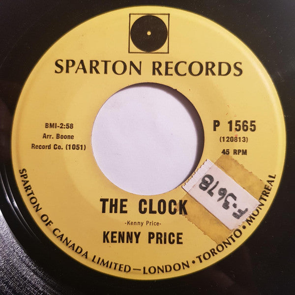 Kenny Price : Happy Tracks / The Clock (7")