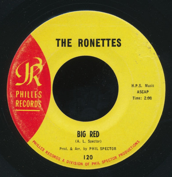 The Ronettes : (The Best Part Of) Breakin' Up / Big Red (7", Single)