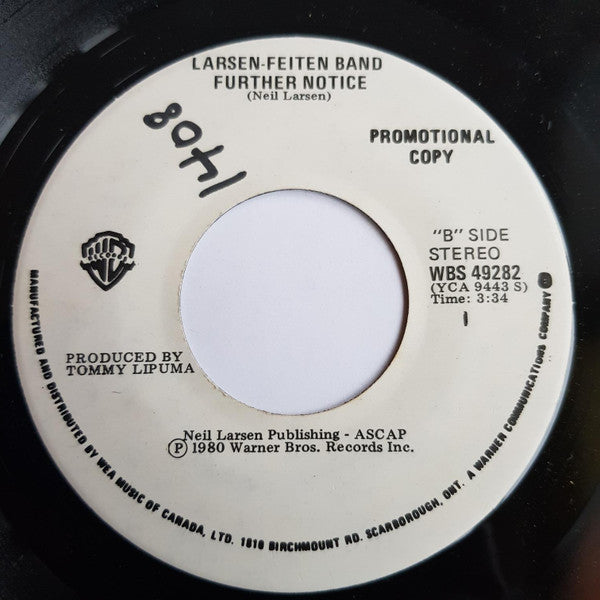 Larsen-Feiten Band : Who'll Be The Fool Tonight (7", Single, Promo)