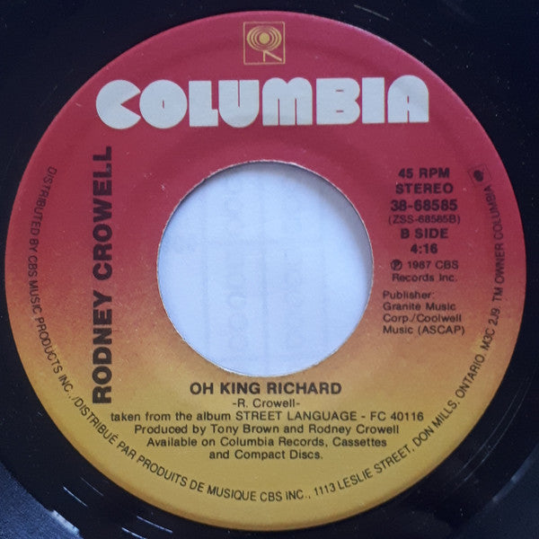 Rodney Crowell : After All This Time (7", Single)