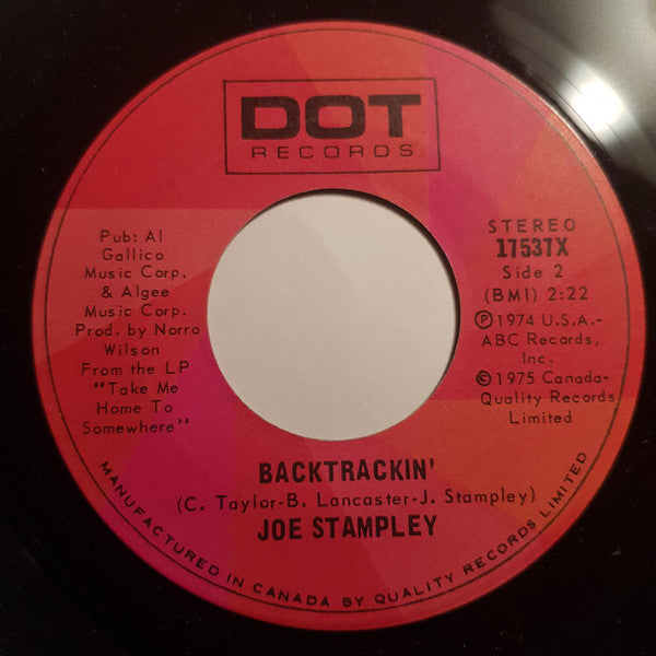 Joe Stampley : Penny / Backtrackin' (7", Single)