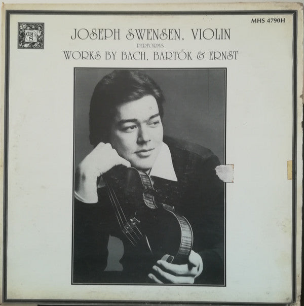 Joseph Swensen : Performs Works By Bach, Bartok & Ernst (LP, Album)