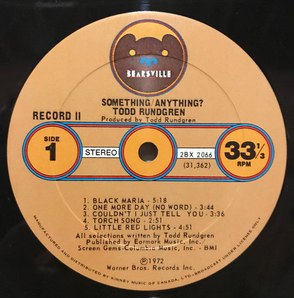 Todd Rundgren : Something / Anything? (2xLP, Album, Gat)