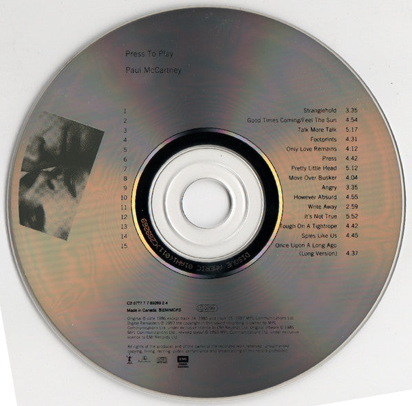 Paul McCartney : Press To Play (CD, Album, RE, RM)