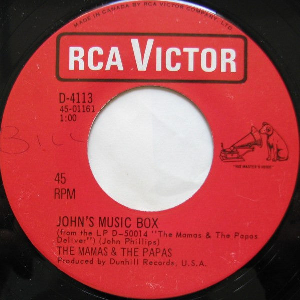 The Mamas & The Papas : Dancing Bear (7", Single)