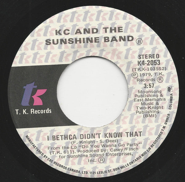 KC And The Sunshine Band* : Please Don't Go (7")