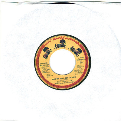 George Harrison : Got My Mind Set On You (7", Single)