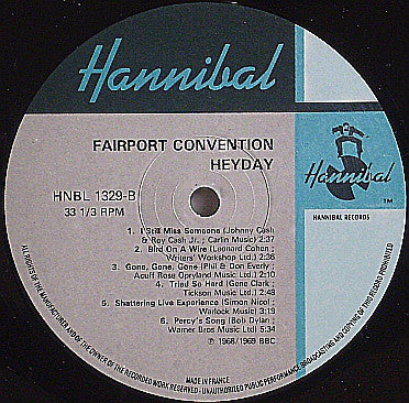 Fairport Convention : Heyday - The BBC Sessions 1968-1969 (LP, Album, MPO)