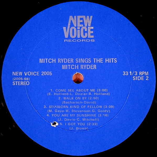 Mitch Ryder : Sings The Hits (LP, Album, Gat)
