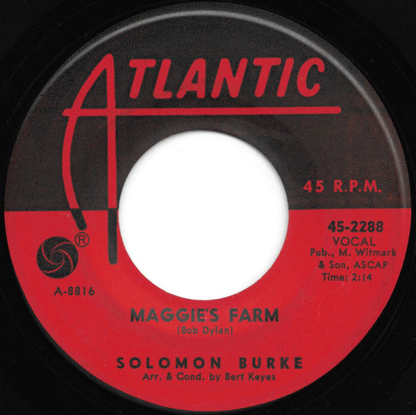 Solomon Burke : Tonight's The Night / Maggie's Farm (7", Single)
