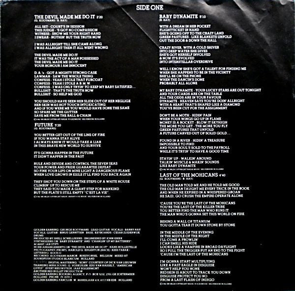 Golden Earring : Cut (LP, Album)