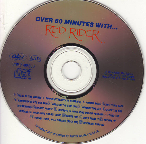Red Rider : Over 60 Minutes With... Red Rider (CD, Comp)
