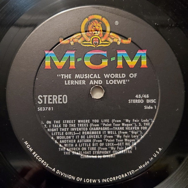 The Starlight Symphony : The Musical World Of Lerner & Loewe (LP, Album)