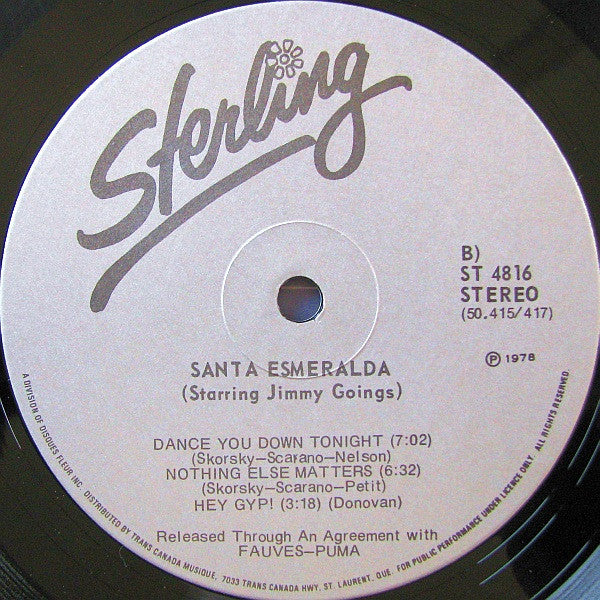 Santa Esmeralda Starring Jimmy Goings : The House Of The Rising Sun (LP, Album)