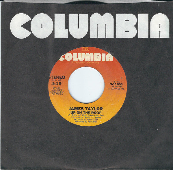 James Taylor (2) : Up On The Roof (7", Styrene, Ter)