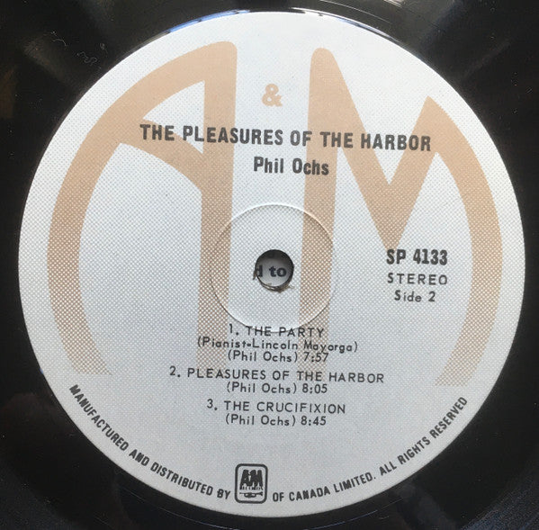 Phil Ochs : Pleasures Of The Harbor (LP, Album, RE)